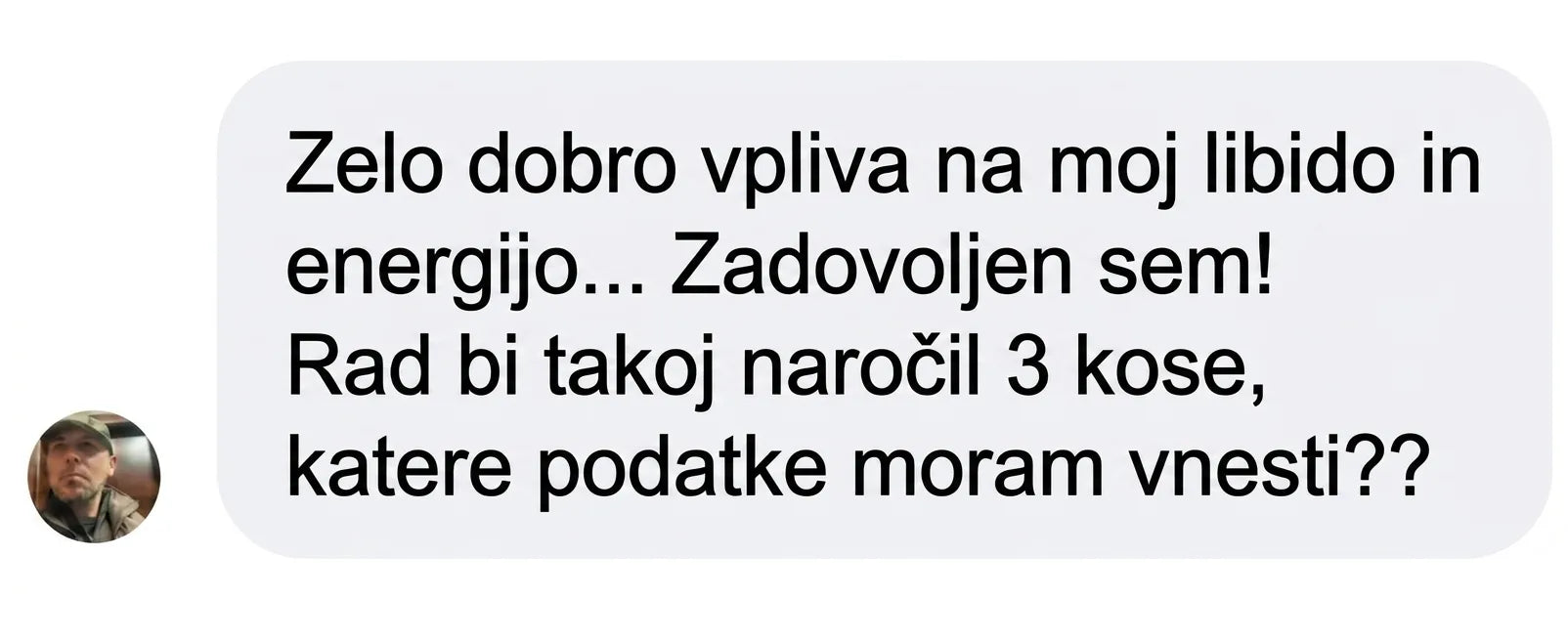 Sporočilo stranke