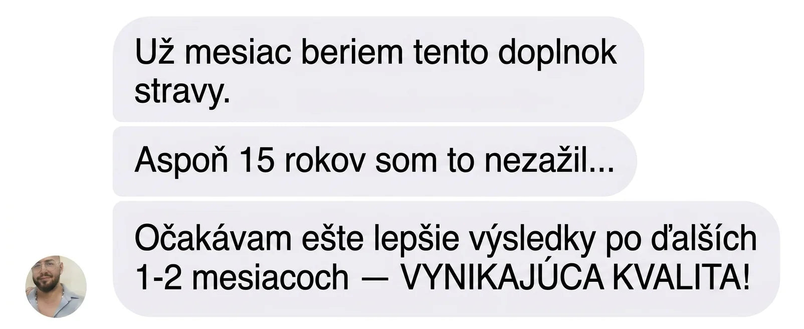 Správa od zákazníka